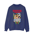 Miniatyrbild 1 av 4: Netflix Mens Stranger Things Jul Affisch Sweatshirt XXL Marinblå Navy Blue XXL