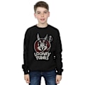 Miniatyrbild 3 av 6: Looney Tunes Pojkar Bugs Bunny Cirkellogotyp Sweatshirt 7-8 År B Black 7-8 Years