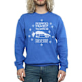 Miniatyrbild 3 av 5: National Lampoon's Christmas Vacation Herr Eat My Dust Sweatshirt Royal Blue 3XL