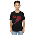 Miniatyrbild 2 av 3: David Bowie Boys Distressed Rebel T-Shirt 5-6 år Svart Black 5-6 Years