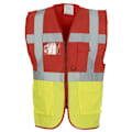 Miniatyrbild 3 av 3: Yoko Hi-Vis Premium Executive/Manager Väst / Jacka (2-pack) Hi Vis Orange/Hi Vis Yell S