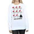 Miniatyrbild 3 av 5: Star Wars Dam/Damer Jul Humbug Sweatshirt M Vit White M