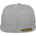 Miniatyrbild 1 av 2: Yupoong Flexfit Unisex Premium 210 Fitted Flat Peak Cap SM Heat Heather Grey SM
