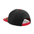 Miniatyrbild 2 av 3: Beechfield Original Flat Peak Snapback Cap One Size Black/Class Black/Classic Red One Size