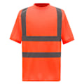 Miniatyrbild 1 av 2: Yoko Unisex Vuxen Hi-Vis Säkerhet Kortärmad T-shirt 3XL Orange Orange 3XL