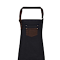 Miniatyrbild 2 av 2: Premier Unisex Vuxen Division Vaxad Look Faux Läder Denim Bi Indigo/Brown Denim One Size