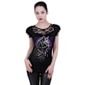 Miniatyrbild 2 av 2: Spiral Direct Dam/Kvinna Celtic Whiskers Spetsöverlägg T-shirt Black S