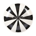 Miniatyrbild 3 av 3: Something Different Randig Fladdermus Prydnadsfat En Storlek Vit/Svart White/Black One Size