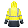Miniatyrbild 2 av 2: Portwest Hi-Vis Bizflame Regn Multi-Norm Jacka 4XL Gul Yellow/Navy 4XL