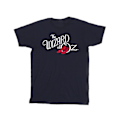 Miniatyrbild 1 av 3: Trollkarlen från Oz flickor Ruby Slippers logotyp bomull T-shirt 12-13 Navy Blue 12-13 Years