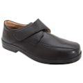 Miniatyrbild 1 av 2: Roamers Mens XXX Extra Wide Touch Fastening Tramline Casual Sho Black 7 UK