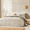 Miniatyrbild 5 av 5: Yard Bouclé Textured Påslakan Set Enkelsäng Greige Greige Single