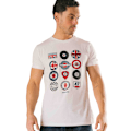 Miniatyrbild 3 av 3: Lambretta Herr SS25 Badge T-Shirt 2XLTL Vit White 2XLTL