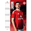 Miniatyrbild 3 av 4: Manchester United FC 2025 A3 Väggkalender One Size Claret Röd/ Claret Red/Blue/White One Size