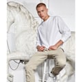 Miniatyrbild 2 av 2: Bygg ditt varumärke Herr ekologisk sweatshirt med ribbad manschett M Vit White M