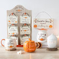 Miniatyrbild 3 av 4: Something Different Pumpkin Spice Hängande Skylt En Storlek Brun/Orange Brown/Orange One Size