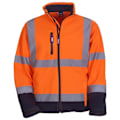 Miniatyrbild 1 av 2: Yoko Herr Softshelljacka med Hög Synlighet (2-pack) 4XL Hög Synlighet Orange Hi Vis Orange/Navy 4XL