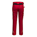 Miniatyrbild 3 av 3: Portwest WX2 Eco Stretch Arbetsbyxor för män 44R Djupröd Deep Red 44R