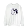 Miniatyrbild 1 av 3: Netflix The Witcher Wolf Logo Infill Sweatshirt L Vit White L