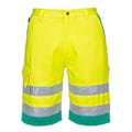 Miniatyrbild 1 av 2: Portwest Herr Polycotton Hi-Vis Lätta Shorts XL R Gul/ Yellow/Teal XL R
