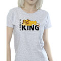 Miniatyrbild 3 av 4: Disney Dam/Dam The Lion King Daddy Is King Bomull T-shirt Sports Grey S