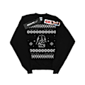 Miniatyrbild 1 av 3: Star Wars Jul Darth Vader Fair Isle Sweatshirt XL Svart Black XL