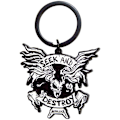 Miniatyrbild 1 av 2: Metallica Seek And Destroy Emalj Nyckelring One Size Vit/Svart White/Black One Size