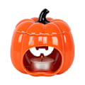 Miniatyrbild 6 av 6: Something Different Jack-O Keramisk Lykta Oljebrännare En Storlek Orange One Size
