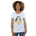Miniatyrbild 4 av 6: Wonder Woman Dam/Kvinnor Gaze Bomull T-shirt S Vit White S