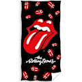 Miniatyrbild 1 av 3: The Rolling Stones Logo Bomull Strandhandduk En Storlek Svart/Röd Black/Red One Size