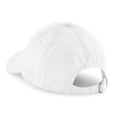 Miniatyrbild 2 av 4: Beechfield Unisex Authentic 6 Panel Baseball Cap One Size Solid Solid White One Size