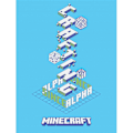Miniatyrbild 1 av 2: Minecraft Alpha Canvas Print 40cm x 30cm Blå/Vit/Grön Blue/White/Green 40cm x 30cm