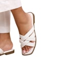 Miniatyrbild 2 av 3: Where's That From Dam/Damer Crete Multi Crossover Strap Sli White 8 UK