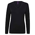 Miniatyrbild 1 av 3: Henbury Dam/Damer Bomull Akryl V-ringad Sweatshirt XL Marinblå Navy XL