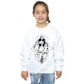 Miniatyrbild 2 av 3: Corpse Bride Flickor Skissad Brud Sweatshirt 3-4 År Vit White 3-4 Years