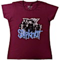 Miniatyrbild 1 av 2: Slipknot Dam/Dam T-shirt i bomull med get, M, rödbrun Maroon M