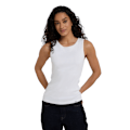 Miniatyrbild 3 av 3: Animal Womens/Ladies Ribbed Organic Tank Top 6 UK White White 6 UK