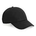 Miniatyrbild 1 av 2: Beechfield ekologisk bomull 6-panel keps One Size Svart Black One Size