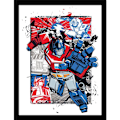 Miniatyrbild 1 av 3: Transformers Optimus Prime Inramad Poster 40cm x 30cm Röd/Blå/G Red/Blue/Grey 40cm x 30cm