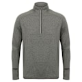 Miniatyrbild 1 av 3: Tombo Herr Långärmad Zip Neck Performance Top M Gråmelerad Grey Marl M