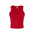 Miniatyrbild 1 av 2: Bella + Canvas Dam/Dames Micro-Rib Racer Tank Top M Solid R Solid Red M