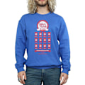 Miniatyrbild 3 av 5: National Lampoon's Christmas Vacation Herr Jelly Club Sweatshirt Royal Blue 3XL