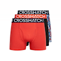 Miniatyrbild 1 av 5: Crosshatch Mens Payso Boxer Shorts (3-pack) S Röd Red S