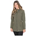 Miniatyrbild 4 av 5: Trespass Womens/Ladies Kristen Längre Vattentät Jacka med Huva Moss XS