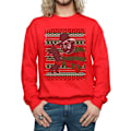 Miniatyrbild 3 av 5: A Nightmare On Elm Street Herr Jul Fair Isle Sweatshirt M Red M