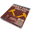 Miniatyrbild 6 av 6: West Ham United FC Vändbar Påslakan Set Enkelsäng Claret Röd Claret Red/Sky Blue Single