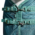 Miniatyrbild 3 av 6: Weatherbeeta Green-Tec Combo Neck Airflow Hästflugtäcke 5´ 9 W White/Dragonfly Blue 5´ 9