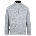 Miniatyrbild 1 av 4: Trespass Corsham Marl Halvzip Fleece Top XL Grå för Herr Grey XL