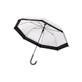 Miniatyrbild 2 av 4: Trespass Unisex Vuxen Rainfall Clear POE Käpp paraply One Siz Black One Size