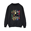 Miniatyrbild 1 av 4: DC Comics Dam/Kvinnor Black Adam JSA Komplett Grupp Sweatshirt Black XXL